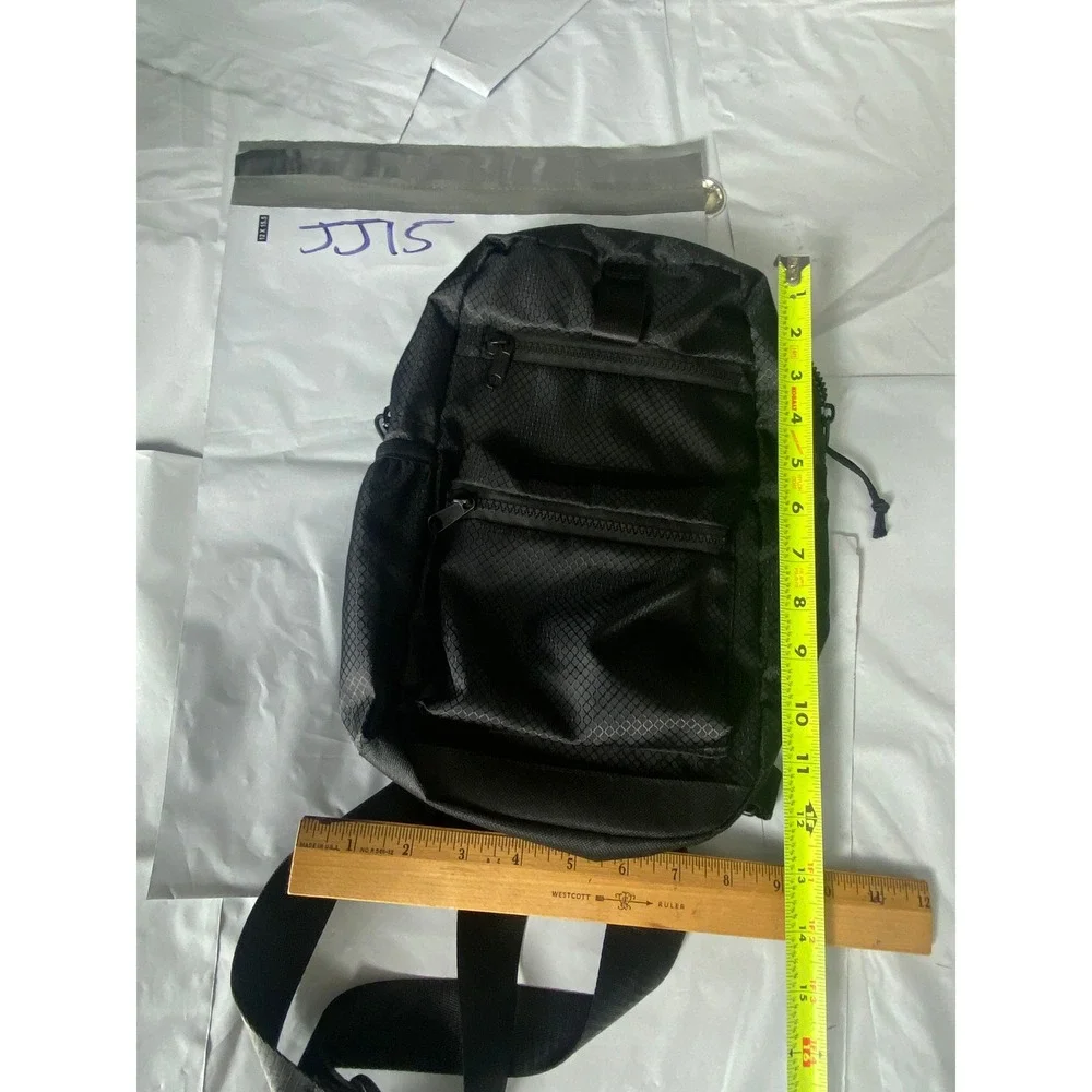 Westend Black Sling Backpack Crossbody Bag Tech Utility Travel Streetwear Nylon